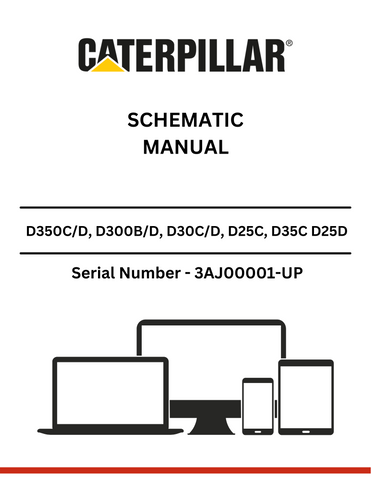 Discover detailed schematics for CAT D350C/D, D300B/D, D30C/D, D25C, D35C, and D25D articulated dump trucks powered by the 3306B engine.