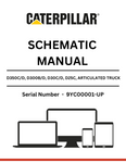 Discover comprehensive schematic manuals for CAT D350C/D, D300B/D, D30C/D, D25C, D35C, and D25D articulated dump trucks powered by the 3306B engine.
