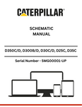 Discover comprehensive schematic manuals for CAT D350C/D, D300B/D, D30C/D, D25C, D35C, and D25D models powered by the 3306B engine.