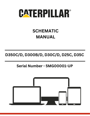 Discover comprehensive schematic manuals for CAT D350C/D, D300B/D, D30C/D, D25C, D35C, and D25D models powered by the 3306B engine.