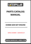  Enhance the performance and longevity of your CAT D398B GEN SET with our comprehensive Engine Parts Catalog Manual. Designed specifically for serial numbers 35Z00001 and up, this manual serves as an essential resource for identifying and sourcing the right parts for your engine, ensuring optimal functionality and reliability.