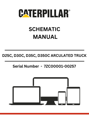 Discover the comprehensive schematic manual for CAT D25C, D30C, D35C, and D350C articulated dump trucks powered by the 3306 engine.