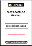  Enhance the performance and longevity of your CAT G3408 Gen Set with our comprehensive Engine Parts Catalog Manual, specifically designed for serial numbers 6NB00001 and up. This manual serves as an essential resource for identifying and sourcing the right parts, ensuring your engine operates at peak efficiency.