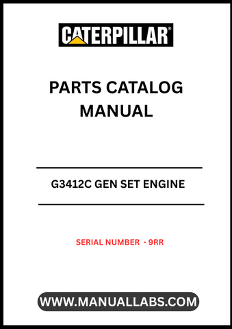Discover the essential CAT G3412C Gen Set Engine Parts Catalog Manual, specifically designed for serial number 9RR. This comprehensive manual serves as a vital resource for technicians and engineers, providing detailed information on parts, specifications, and maintenance procedures to ensure optimal performance of your engine.
