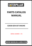 Discover the essential CAT G3508 Gen Set Engine Parts Catalog Manual, specifically designed for serial number 2TJ. This comprehensive manual serves as a vital resource for technicians and engineers, providing detailed information on parts, specifications, and maintenance procedures to ensure optimal performance of your engine.