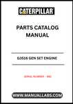 Discover the essential CAT G3516 Gen Set Engine Parts Catalog Manual, specifically designed for serial number 8BZ. This comprehensive manual serves as a vital resource for technicians and engineers, providing detailed information on parts, specifications, and maintenance procedures to ensure optimal performance of your engine.