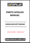 Discover the essential CAT G3516 Gen Set Engine Parts Catalog Manual, designed specifically for serial numbers E6N00001 and up. This comprehensive manual serves as a vital resource for technicians and engineers, providing detailed information on parts, specifications, and maintenance procedures to ensure optimal performance of your engine.