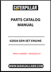 Enhance the performance and longevity of your CAT G3516 Gen Set with our comprehensive Parts Catalog Manual, specifically designed for serial numbers E6R00001 and up. This manual serves as an essential resource for identifying and sourcing the right components, ensuring your engine operates at peak efficiency.