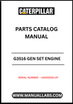 Discover the essential CAT G3516 Gen Set Engine Parts Catalog Manual, designed specifically for serial numbers L6G00001 and up. This comprehensive manual is your go-to resource for identifying and sourcing the right parts for your engine, ensuring optimal performance and longevity.