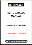 Discover the essential CAT 3508 Gen Set Engine Parts Catalog Manual, designed specifically for serial numbers CAW00001 and up. This comprehensive manual serves as a vital resource for technicians and engineers, providing detailed information on parts, specifications, and maintenance procedures to ensure optimal performance of your engine.