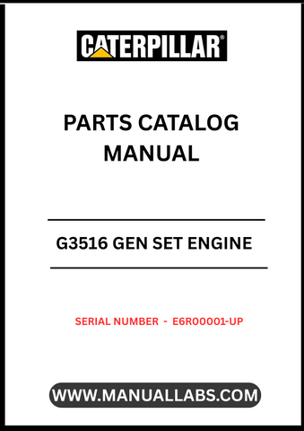 Enhance the performance and longevity of your CAT G3516 Gen Set with our comprehensive Parts Catalog Manual, specifically designed for serial numbers E6R00001 and up. This manual serves as an essential resource for identifying and sourcing the right parts, ensuring your engine operates at peak efficiency.