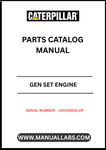 Discover the essential CAT Gen Set Engine Parts Catalog Manual, designed specifically for serial numbers 2ZC00001 and up. This comprehensive manual serves as your go-to resource for identifying and sourcing the right parts for your CAT generator set, ensuring optimal performance and longevity.