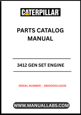 Discover the essential CAT 3412 Gen Set Engine Parts Catalog Manual, specifically designed for serial numbers 38S00001-13235. This comprehensive manual is your go-to resource for identifying and sourcing the right parts for your engine, ensuring optimal performance and longevity.
