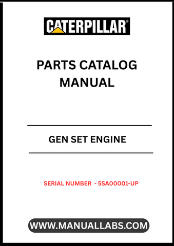 Discover the essential CAT Gen Set Engine Parts Catalog Manual, designed specifically for serial numbers 5SA00001 and up. This comprehensive manual serves as your go-to resource for identifying and sourcing the right parts for your CAT generator set, ensuring optimal performance and longevity.