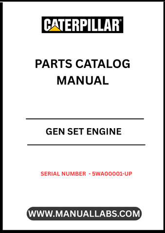 Discover the essential CAT Gen Set Engine Parts Catalog Manual, specifically designed for serial numbers 5WA00001 and up. This comprehensive manual serves as a vital resource for technicians and engineers, providing detailed information on parts, specifications, and maintenance procedures to ensure optimal performance of your CAT generator sets.