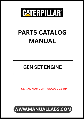 Discover the essential CAT Gen Set Engine Parts Catalog Manual, specifically designed for serial numbers 5XA00001 and up. This comprehensive manual serves as your go-to resource for identifying and sourcing the right parts for your CAT generator set, ensuring optimal performance and longevity.