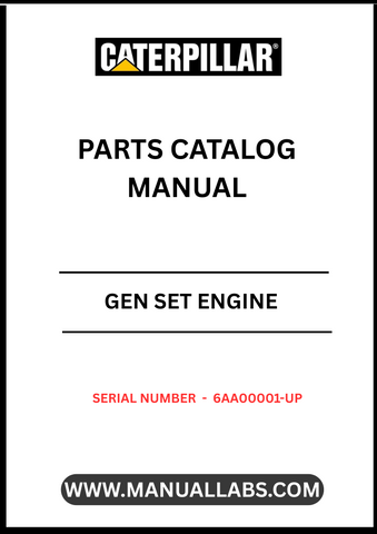 Discover the essential CAT Gen Set Engine Parts Catalog Manual, designed specifically for serial numbers 6AA00001 and up. This comprehensive manual serves as your go-to resource for identifying and sourcing the right parts for your CAT generator set, ensuring optimal performance and longevity.