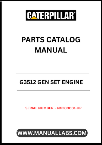 Discover the essential CAT G3512 Gen Set Engine Parts Catalog Manual, designed specifically for serial numbers NG200001 and up. This comprehensive manual serves as a vital resource for technicians and engineers, providing detailed information on parts, specifications, and maintenance procedures to ensure optimal performance of your engine.