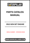 Discover the essential CAT 3512 Gen Set Engine Parts Catalog Manual, specifically designed for serial numbers 67Z00001-00534. This comprehensive manual serves as a vital resource for technicians and engineers, providing detailed information on parts, specifications, and maintenance procedures to ensure optimal performance of your engine.