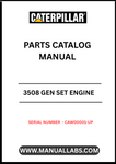 Discover the essential CAT 3508 Gen Set Engine Parts Catalog Manual, designed specifically for serial numbers CAW00001 and up. This comprehensive manual serves as a vital resource for technicians and engineers, providing detailed information on parts, specifications, and maintenance procedures to ensure optimal performance of your engine.