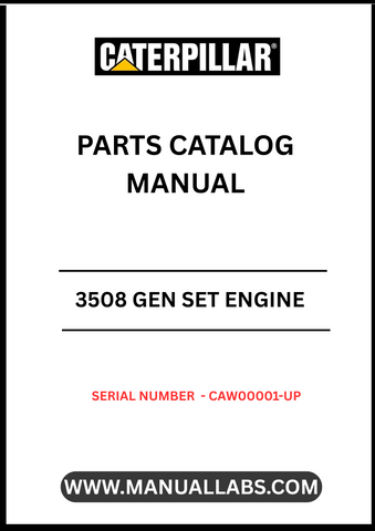 Discover the essential CAT 3508 Gen Set Engine Parts Catalog Manual, designed specifically for serial numbers CAW00001 and up. This comprehensive manual serves as a vital resource for technicians and engineers, providing detailed information on parts, specifications, and maintenance procedures to ensure optimal performance of your engine.