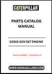 Discover the essential CAT G3516 Gen Set Engine Parts Catalog Manual, designed specifically for serial numbers E6200001 and up. This comprehensive manual serves as a vital resource for technicians and engineers, providing detailed information on parts, specifications, and maintenance procedures to ensure optimal performance of your engine.