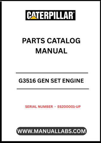 Discover the essential CAT G3516 Gen Set Engine Parts Catalog Manual, designed specifically for serial numbers E6200001 and up. This comprehensive manual serves as a vital resource for technicians and engineers, providing detailed information on parts, specifications, and maintenance procedures to ensure optimal performance of your engine.
