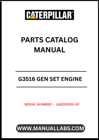 Discover the essential CAT G3516 Gen Set Engine Parts Catalog Manual, designed specifically for serial numbers L6G00001 and up. This comprehensive manual serves as a vital resource for technicians and engineers, providing detailed information on parts, specifications, and maintenance procedures to ensure optimal performance of your engine.