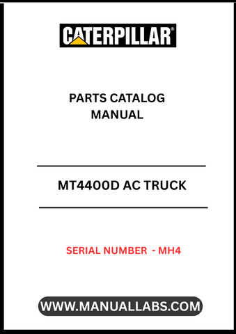 Discover the CAT MT4400D AC Truck Parts Catalog Manual, specifically designed for serial number MH4. This comprehensive manual is an essential resource for anyone looking to maintain or repair their CAT MT4400D truck, ensuring you have access to the most accurate and detailed information available.