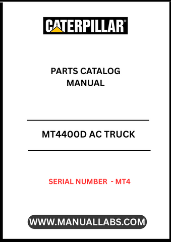 Discover the essential CAT MT4400D AC Truck Parts Catalog Manual, specifically designed for serial number MT4. This comprehensive manual is your go-to resource for identifying and sourcing the right parts for your CAT MT4400D, ensuring optimal performance and longevity of your vehicle.