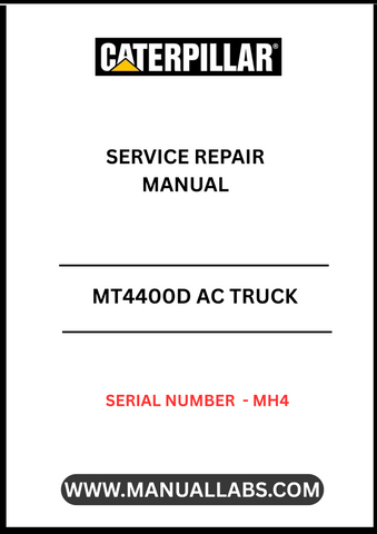 The CAT MT4400D AC Truck Service Repair Manual is an essential resource for maintaining and repairing your heavy-duty vehicle. Designed specifically for the MT4400D model with serial number MH4, this manual provides comprehensive guidance on troubleshooting, servicing, and parts replacement, ensuring your truck operates at peak performance.