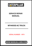 The CAT MT4400D AC Truck Service Repair Manual is an essential resource for maintaining and repairing your heavy-duty vehicle. Designed specifically for the MT4 series, this manual provides detailed instructions and diagrams to ensure you can tackle any service task with confidence.