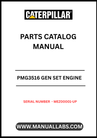 Discover the CAT PMG3516 Gen Set Engine Parts Catalog Manual, specifically designed for the G3516C engine with serial number MEZ00001 and above. This comprehensive manual is an essential resource for technicians and engineers, providing detailed information on parts, specifications, and maintenance procedures to ensure optimal performance of your generator set.
