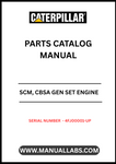 Discover the CAT SCM, CBSA Gen Set Engine Parts Catalog Manual, designed specifically for serial numbers 4FJ00001 and up. This comprehensive manual is an essential resource for anyone looking to maintain or repair their CAT engine, ensuring you have access to the most accurate and detailed information available.