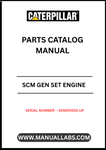 Discover the essential CAT SCM Gen Set Engine Parts Catalog Manual, designed specifically for serial numbers 2KM00001 and up. This comprehensive manual serves as a vital resource for technicians and engineers, providing detailed information on parts, specifications, and maintenance procedures to ensure optimal performance of your CAT engine.