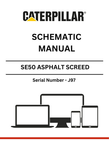 Discover the CAT SE50 Asphalt Screed Schematic Manual (S/N - J97) for detailed insights and operational guidance. Enhance your asphalt paving projects today.