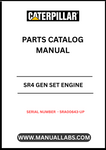 Discover the essential CAT SR4 Gen Set Engine Parts Catalog Manual, designed specifically for serial numbers 5RA00643 and up. This comprehensive manual serves as a vital resource for technicians and engineers, providing detailed information on parts, specifications, and maintenance procedures to ensure optimal performance of your engine.