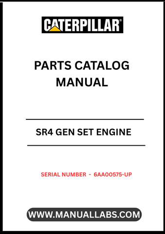 Discover the essential CAT SR4 Gen Set Engine Parts Catalog Manual, designed specifically for serial numbers 6AA00575 and up. This comprehensive manual serves as a vital resource for technicians and engineers, providing detailed information on parts, specifications, and maintenance procedures to ensure optimal performance of your CAT engine.
