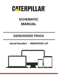 Discover essential CAT supplements for D20D/D250D trucks. Access the 3Z-5605 modifications schematic manual (9MG00001-UP) for optimal performance.