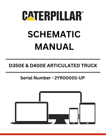 Discover essential CAT supplements for D350E & D400E articulated trucks. Access the 3Z-5752 or 3Z-5758 schematic manual for models S/N - 2YR00001-UP.
