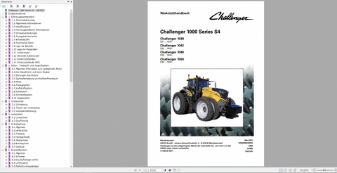 Unlock the full potential of your CHALLENGER 1000 SERIES S4 with the comprehensive Workshop Service Manual (PDF file) designed specifically for models 1038-1050. This essential resource provides detailed insights into maintenance, troubleshooting, and repair procedures, ensuring your equipment operates at peak performance.