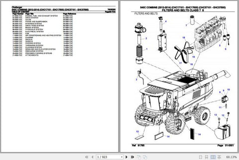 Enhance your maintenance and repair efficiency with the CHALLENGER COMBINE 540C Spare Parts Catalogue Manual (79035260) in PDF format. This comprehensive digital guide provides detailed diagrams and part numbers, ensuring you can easily identify and order the exact components you need for your combine. With this manual at your fingertips, streamline your operations and minimize downtime, keeping your equipment running smoothly and effectively. Perfect for farmers and technicians alike, this essential resour