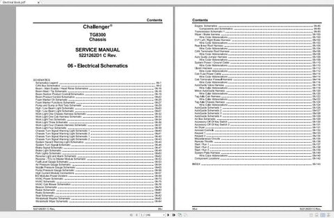 Introducing the CHALLENGER EU APPLICATORS TG8300 TERRAGATOR CHASSIS SCHEMATIC MANUAL, a comprehensive PDF file designed for professionals seeking detailed