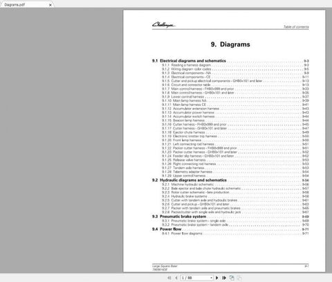 Unlock the full potential of your CHALLENGER EU Large Square Baler with the comprehensive Schematic Manual for models 2240, 2250, 2260, 2270, and XD 2290. This PDF file serves as an essential resource for operators and technicians alike, providing