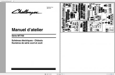 Discover the ultimate resource for your CHALLENGER EU TRACTOR with our comprehensive Schematic Manual, available in a convenient PDF format. This manual covers models MT735, MT745, MT755, MT765, MT745B, MT755B, and MT765B, providing you with