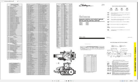 Discover the ultimate resource for your CHALLENGER EU TRACTOR with our comprehensive Schematic Manual, available in a convenient PDF format. This manual covers models MT735