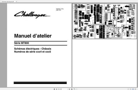 Unlock the full potential of your CHALLENGER EU TRACTOR with our comprehensive Schematic Manual, designed specifically for models MT835, MT845, MT855, MT865, MT835B, MT845B, MT855B, MT865B, and MT875B. This PDF file serves as an essential resource for understanding the intricate systems and components