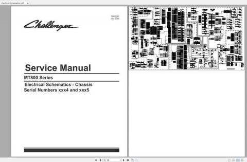 Discover the ultimate resource for your CHALLENGER EU TRACTOR with our comprehensive Schematic Manual, available in a convenient PDF format. This manual covers models MT835, MT845, MT855, MT865, MT835B, MT845B, MT855B, MT865B, and MT875B