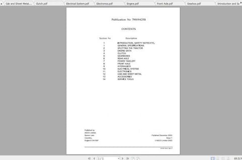 Unlock the full potential of your CHALLENGER NA TRACTOR with the comprehensive service manual for models MT425, MT445, MT455, and MT465. This PDF file, catalog number 79019425B, is an essential resource for both seasoned mechanics and DIY enthusiasts