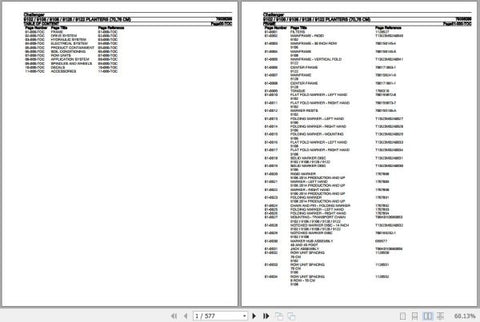Discover the essential CHALLENGER PLANTER Parts Catalogue Manual (79036289) in a convenient PDF format, designed specifically for models 9102, 9106, 9108, 9128, and 9122. This comprehensive manual provides detailed diagrams and part specifications, ensuring you have all the information needed for efficient maintenance and repairs. Enhance your planting efficiency and prolong the life of your equipment with this invaluable resource, perfect for both professionals and enthusiasts alike.